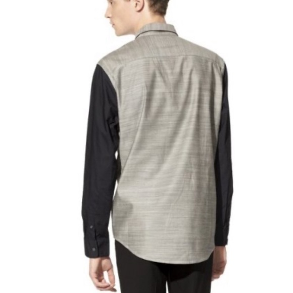 3.1 Phillip Lim for target grey & black button up - Picture 2 of 6